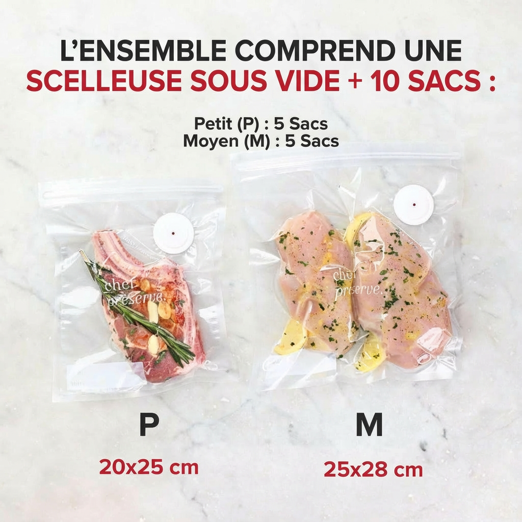 Scelleuse Sous Vide - Conservation Longue Durée